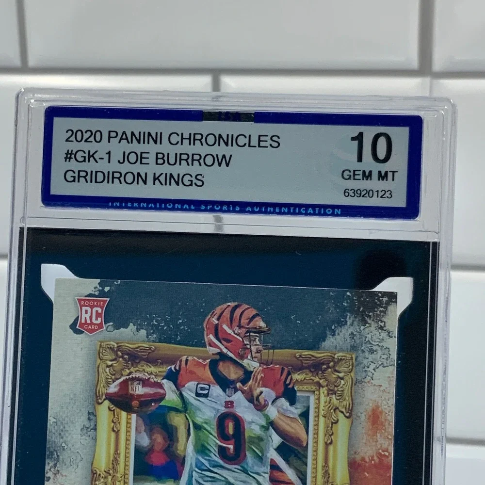 Panini Joe Burrow Chronicles Gridiron Kings Rookie Card GK-1 Gem Mint 10